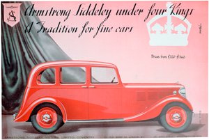 Armstrong Siddeley Motors hirdetés, 1937 alkotó: Unbekannt