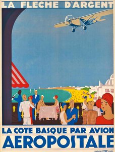 Aeropostale. A Baszk-part, kb. 1928-1930. alkotó: Unbekannt