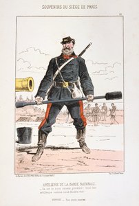 A Nemzeti Gárda tüzérsége, Párizs ostroma, 1870-1871 alkotó: Unbekannt