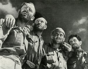 Miközben a németek Alamein felé nyomultak, ez a négy férfi besétált a brit vonalba, 1942-1943, 1945 alkotó: Unbekannt