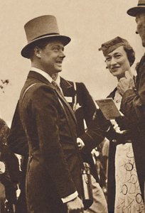 Ascot, 1935. június – Edward király, akkori walesi herceg, Mrs. Simpsonnal, 1937 alkotó: Unbekannt
