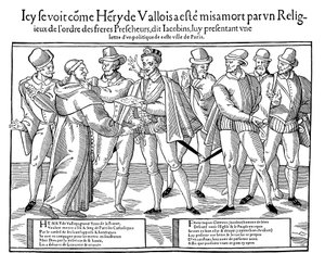 Henrik francia király meggyilkolása, 1589 1589-1590 alkotó: Unbekannt