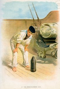 A Breechloading Gunnál, c1890-c1893 alkotó: Unbekannt