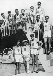 Sportolók az amerikai olimpiai próbaversenyen, 1932, 1936 alkotó: Unbekannt