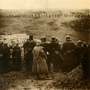 Támadás az észak-franciaországi Douaumont-nál, 1916 decemberében alkotó: Unbekannt