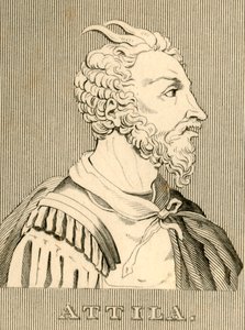 Attila, c406-453, 1830. alkotó: Unbekannt