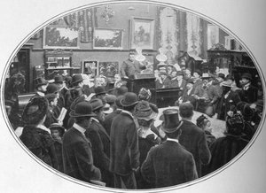 Aukció folyamatban a Phillips Auctioneersnél, London, 1901 1901 alkotó: Unbekannt