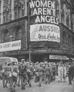 Néhány napos ausztrál katonák távoznak Londonból, 1940, 1940 alkotó: Unbekannt