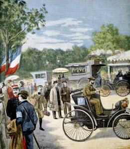 Gépjármű-megbízhatósági próba Párizs és Rouen között, a Le Petit Journal támogatásával, 1894 alkotó: Unbekannt