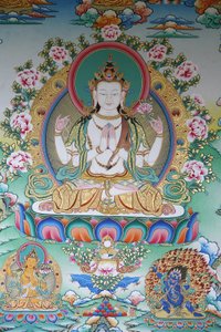 Avalokiteshwara, Buddha Aa Compassion, Kathamandu, Nepál alkotó: Unbekannt