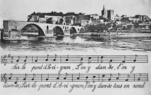 Avignon. - Szent Benezet híd, 1925 alkotó: Unbekannt