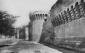 Avignon. - A XIVe sáncok, 1925 alkotó: Unbekannt
