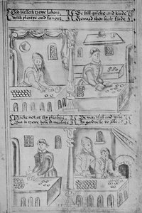 Bakers at Work MS. Hozzáadás. 34, 605, 1903 alkotó: Unbekannt