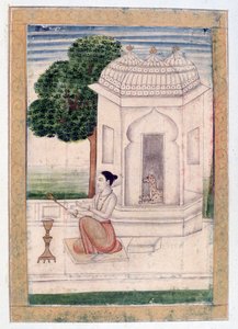 Bengáli Ragini, Ragamala Album, Rajasthan Iskola, 19. század alkotó: Unbekannt