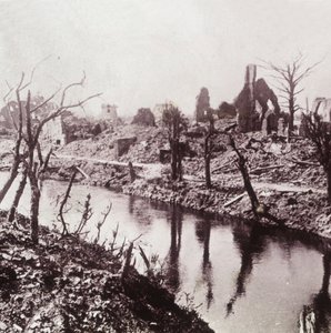 Banks of the Yser, Belgium, c1914-c1918 alkotó: Unbekannt