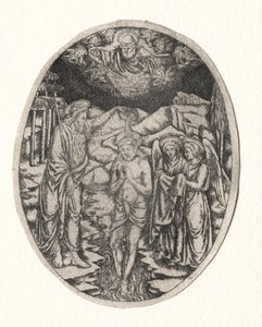 Krisztus keresztsége, 1400-as évek. alkotó: Unbekannt