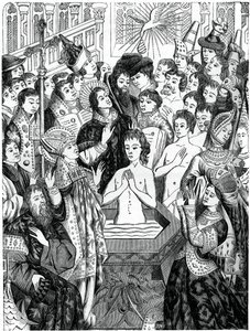 Clovis király megkeresztelkedése, Rheims, 1870 alkotó: Unbekannt