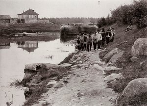 Uszályszállítók a Volgán, Oroszország, c1895 alkotó: Unbekannt