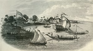 Barrackpore ház, a Hugliból, 1803, 1925. alkotó: Unbekannt