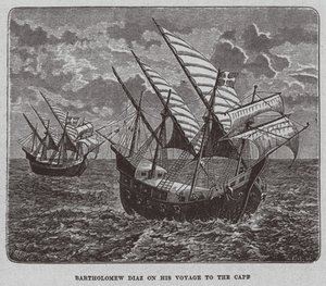 Bartholomew Diaz dél-afrikai útján, 1878 alkotó: Unbekannt