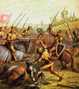 Tewkesbury-i csata, 1471, 1850 körül alkotó: Unbekannt
