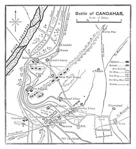 Kandahári csata: terv, 1902 alkotó: Unbekannt