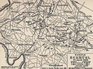 Eckmühli csata, 1809. április 22., 1896. alkotó: Unbekannt