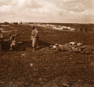 Csatatéri tábor, Lihons, Észak-Franciaország, 1914-c1918 alkotó: Unbekannt