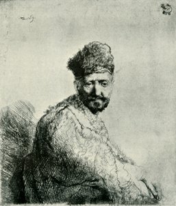 Szakállas férfi bundás keleti sapkában és köntösben: a művész apja, 1631, 1906. alkotó: Unbekannt