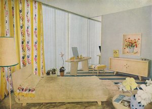 A hálószobát Suzanne Guiguichon tervezte, 1939. alkotó: Unbekannt