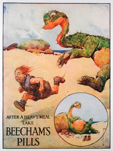 Beecham Pills reklám, 1914 alkotó: Unbekannt