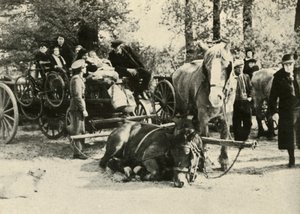 Belga menekültek az úton, 1939-1940, 1941. alkotó: Unbekannt