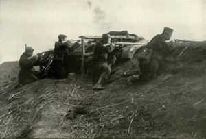 A belgák a folyóban a Termonde-ban, 1919. alkotó: Unbekannt