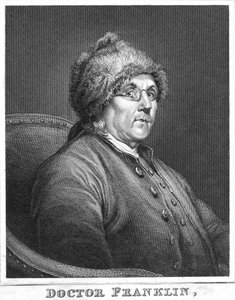 Benjamin Franklin amerikai tudós, feltaláló és államférfi, 18. század vége alkotó: Unbekannt