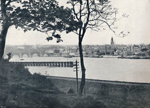Berwick – Spittalból, a Berwick-híd látható, 1895 alkotó: Unbekannt