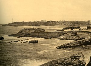 Biarritz – La Digue de la Cafetiere, 1930. alkotó: Unbekannt
