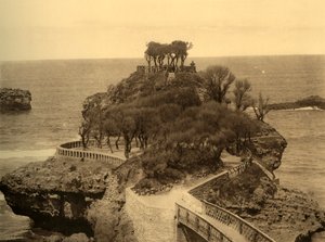 Biarritz - Basta sziklája, 1930. alkotó: Unbekannt
