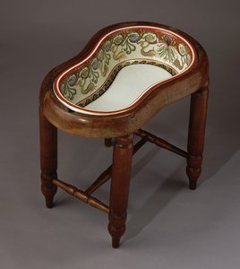 Bajor Erzsébet bidé Carl Knoll Porcelángyár, Carlsbad, 1887-1890 alkotó: Unbekannt
