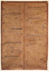Bifolium Kimetszett Karoling Graduális recto, c. 830-860. alkotó: Unbekannt