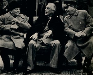 Három nagy konferencia a Krím-félszigeten, 1945. február. alkotó: Unbekannt