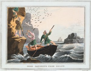 Madárfogás alulról, Shetland-szigetek, 1813 alkotó: Unbekannt