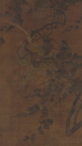 Madarak, szőlő és virágok, Ming-dinasztia, 1368-1644. alkotó: Unbekannt