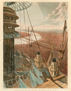 „Madártávlat a lépcsőházból és a pavilon felső részéből”, Colosseum, Róma alkotó: Unbekannt