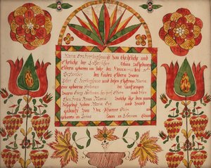 Születési és keresztelési anyakönyvi kivonat, 1822. alkotó: Unbekannt