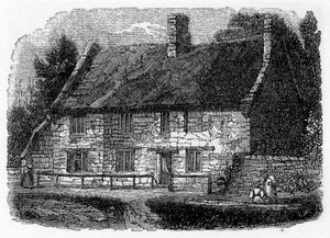 James Hervey tiszteletes születési helye, Hardingston, Northampton közelében, 1840 alkotó: Unbekannt