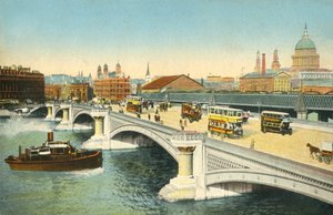 Blackfriars Bridge, London, 1910. alkotó: Unbekannt