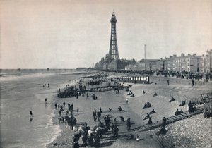 Blackpool – Elölnézet, a torony bemutatásával, 1895 alkotó: Unbekannt