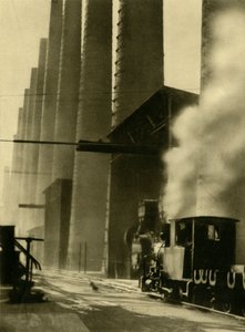 Nagyolvasztók, Donawitz, Ausztria, 1935. alkotó: Unbekannt