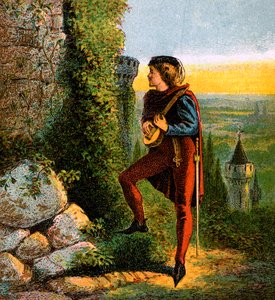 Szőke Richards börtönben, 12. század, 1850 alkotó: Unbekannt