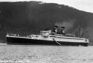 Blue Star Line tengerjáró hajó SS Arandora Star, Norvégia, c1927-c1939 alkotó: Unbekannt